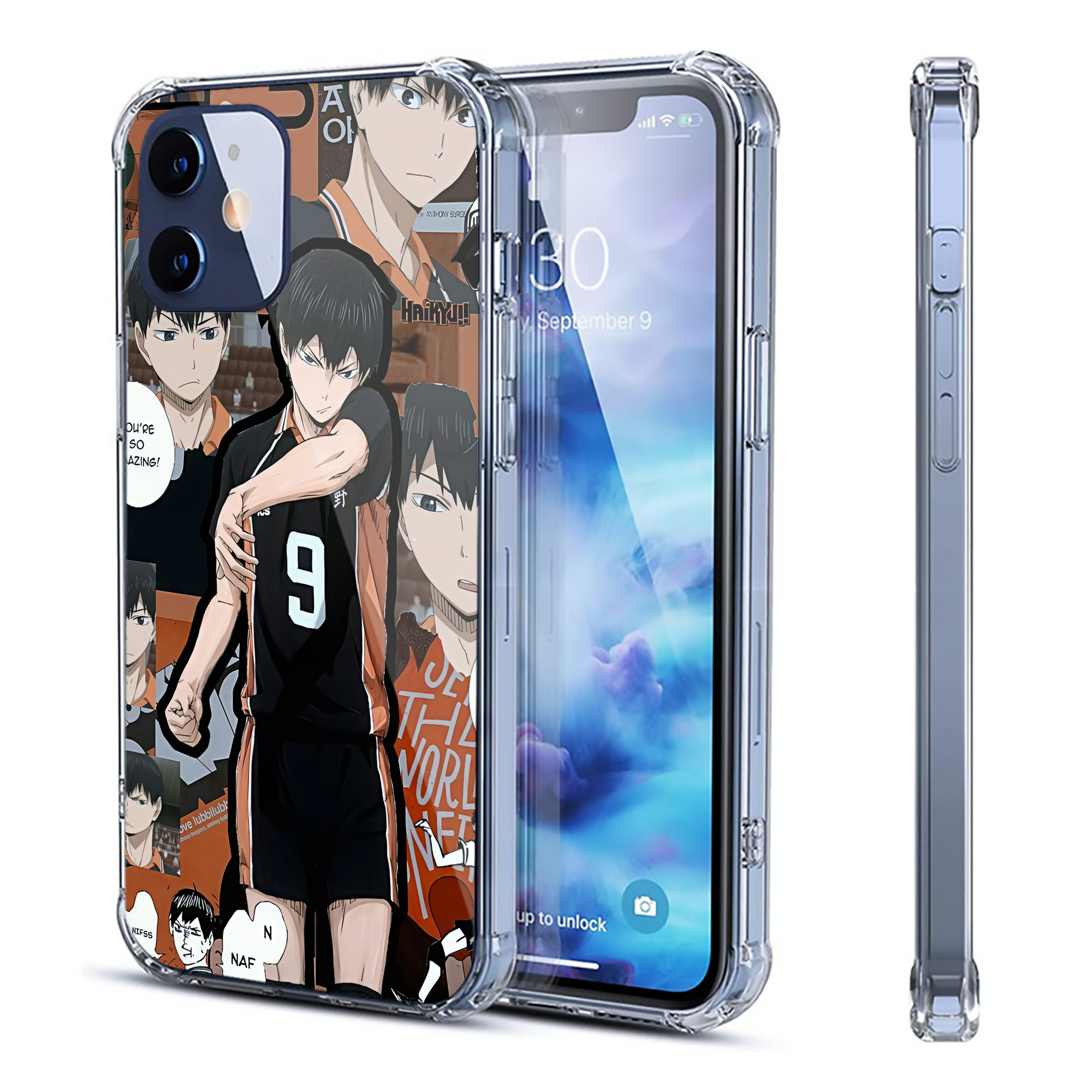 （画像用） ハイキュー!! Haikyu!! 【iPhone 12シリーズ対応】透明スマホケース（クリアソフトケース）